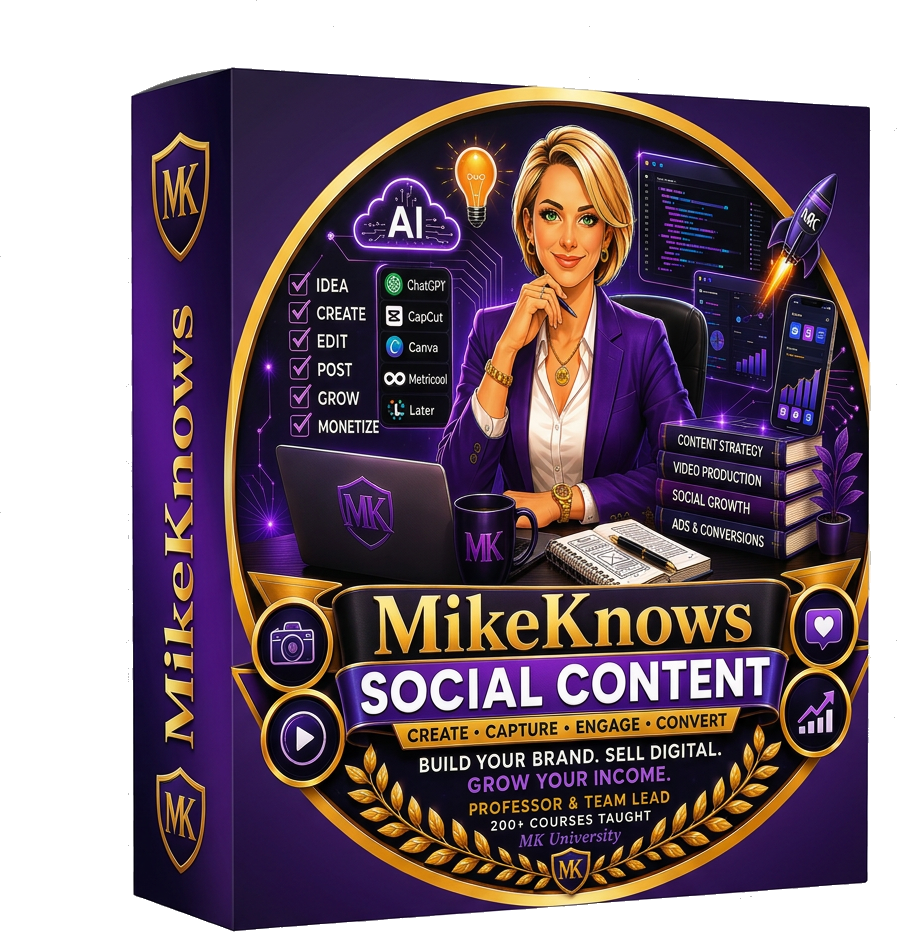 MikeKnows Social Content course box
